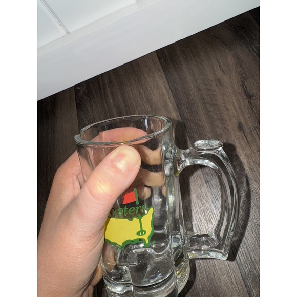 The Masters Golf Tournament Glass Beer Mug Chip On Rim Sports - Picture 3 of 5